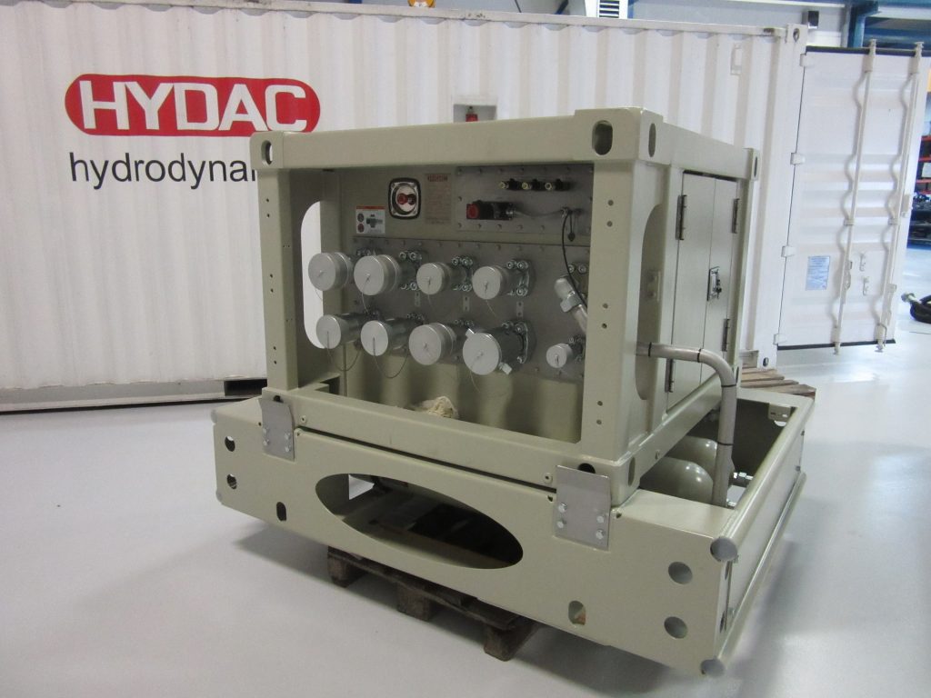 Hydraulic active heave system Swell compensators - HYDAC CIVILWORKS